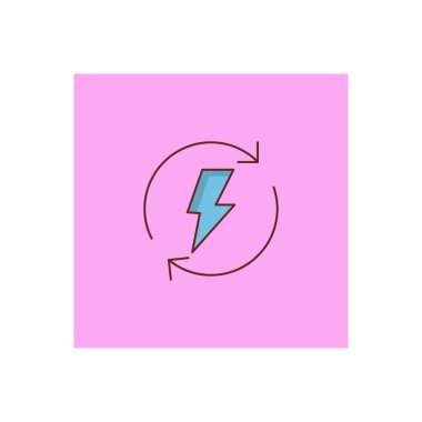 Saydam bir arkaplanda flaş vektör çizimi. Konsept ve grafik tasarım için birinci sınıf kalite semboller.. 