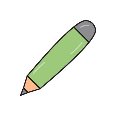 Saydam bir arkaplan üzerinde kalem vektör çizimi. Konsept ve grafik tasarımı için birinci sınıf kalite semboller..