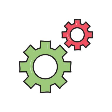 Şeffaf bir arkaplan üzerinde vektör illüstrasyonu ayarlanıyor. Konsept ve grafik tasarım için birinci sınıf kalite semboller..
