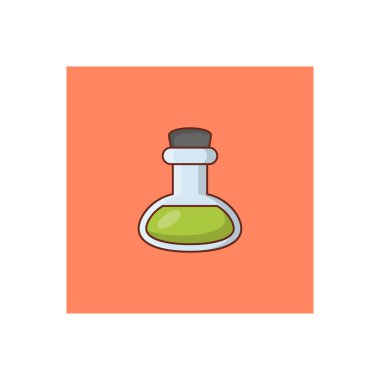 Şeffaf bir arkaplan üzerinde kozmetik vektör çizimi. Konsept ve grafik tasarım için vektör çizgisi düz simgesi.  