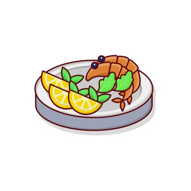 Şeffaf bir arkaplan üzerinde akşam yemeği vektörü çizimi. Konsept ve grafik tasarım için mükemmel kalite semboller..