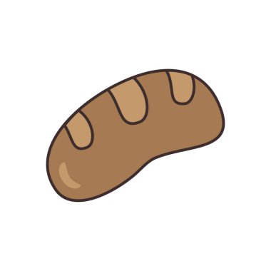 Şeffaf arkaplan üzerinde fırın vektör çizimi. Konsept ve grafik tasarım için vektör çizgisi düz simgesi..