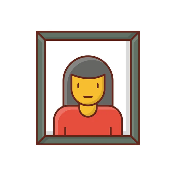 Premium Vector  Female avatar flat icon design vector illustration