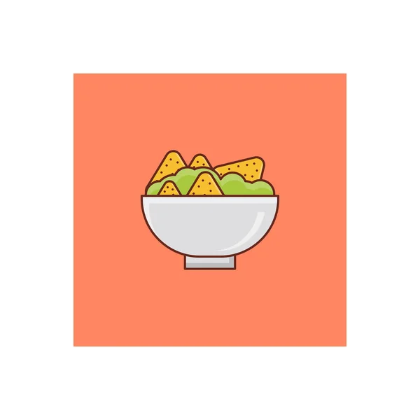 Gambar Vektor Mangkuk Makanan Pada Background Premium Kualitas Simbols Vector - Stok Vektor