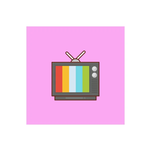 Ilustración Vectores Televisión Sobre Fondo Transparente Calidad Premium Simbols Vector — Vector de stock