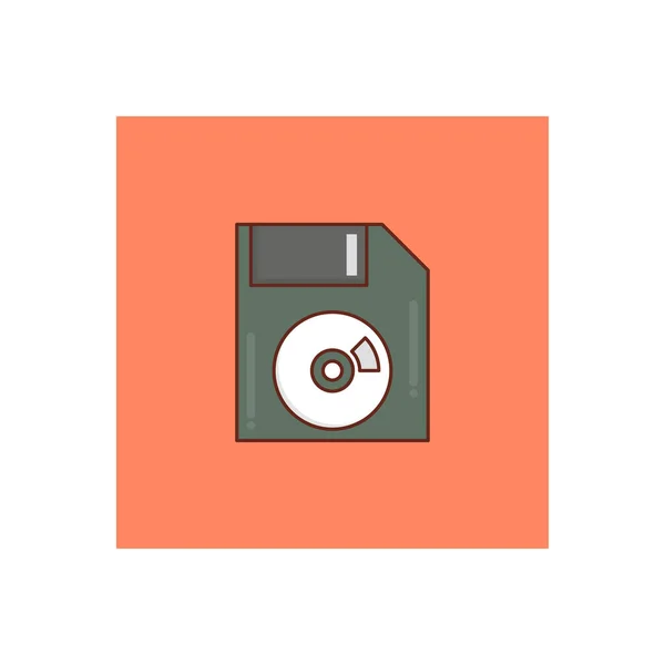 Floppy Vektor Illustration Auf Transparentem Hintergrund Premium Qualität Symbols Vector — Stockvektor