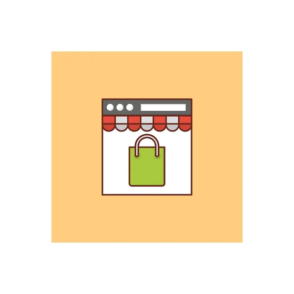 Shopping Vektor Illustration Auf Einem Transparenten Hintergrund Premium Qualität Symbols — Stockvektor