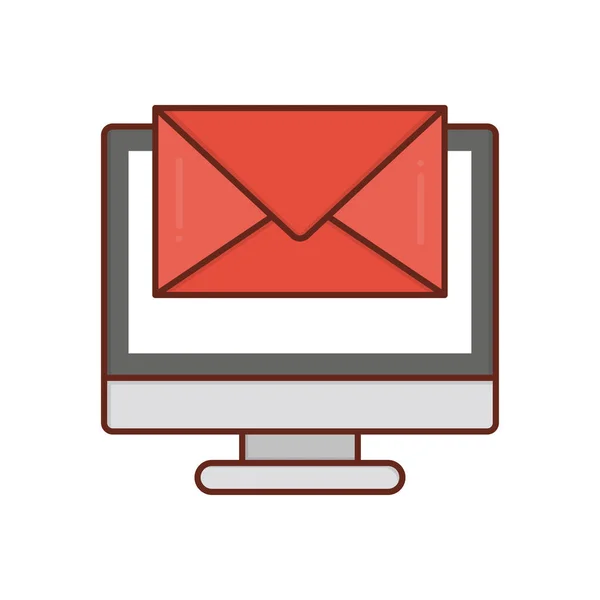 Email Vector Illustration Transparent Background Premium Quality Symbols Vector Line — ストックベクタ