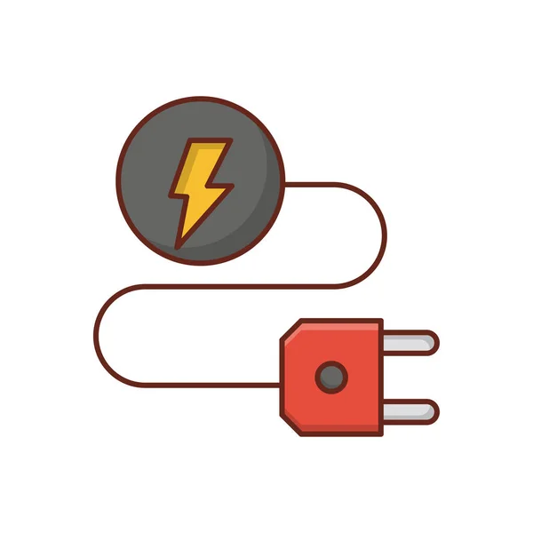 Ilustração Vetor Conector Fundo Transparente Ícone Liso Linha Syms Vector — Vetor de Stock