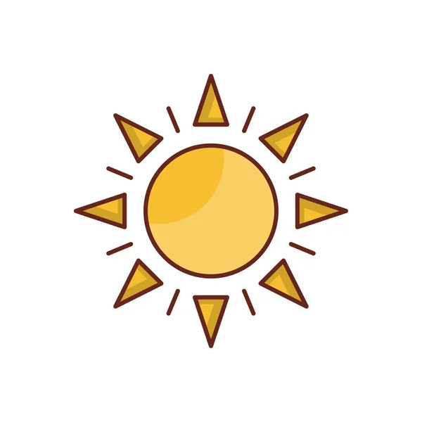 Sun Vector Illustration Transparent Background Premium Quality Symbols Vector Line — Stock Vector