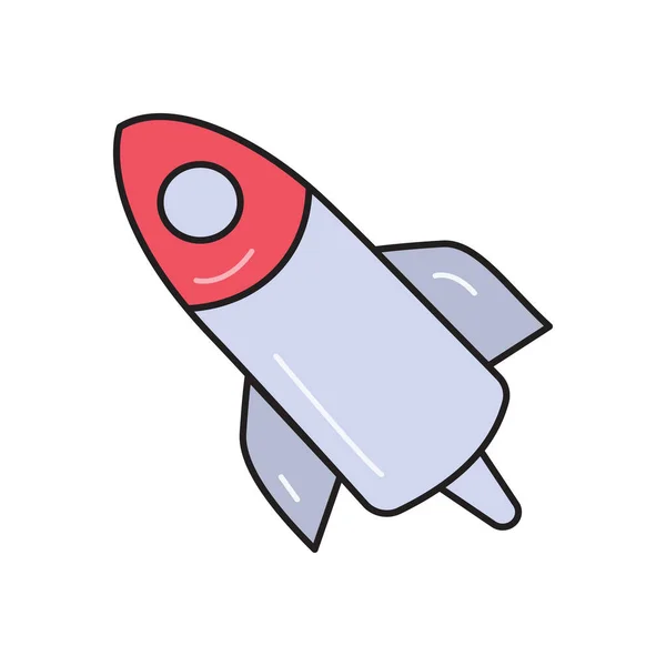 Rocket Vector Illustration Transparent Background Premium Quality Symbols Vector Line — Wektor stockowy