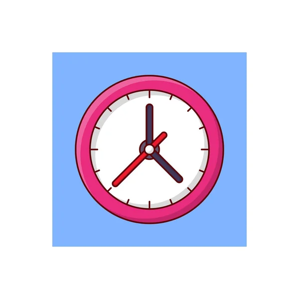 Clock Vector Illustration Transparent Background Premium Quality Symbols Vector Line — Stok Vektör