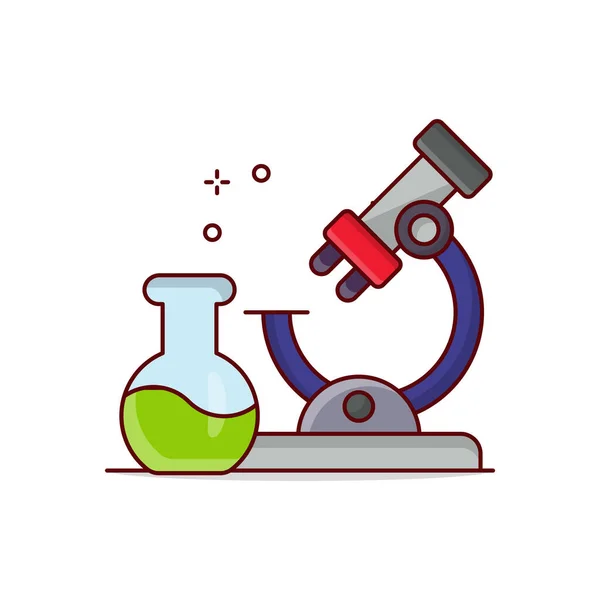 Microscope Vector Illustration Transparent Background Premium Quality Symbols Vector Line — ストックベクタ