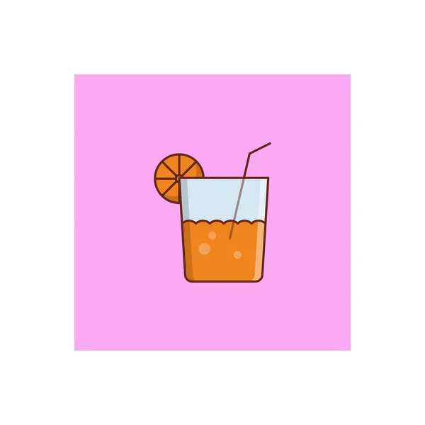 Orangensaft Vektor Illustration Auf Einem Transparenten Hintergrund Premium Qualität Symbols — Stockvektor