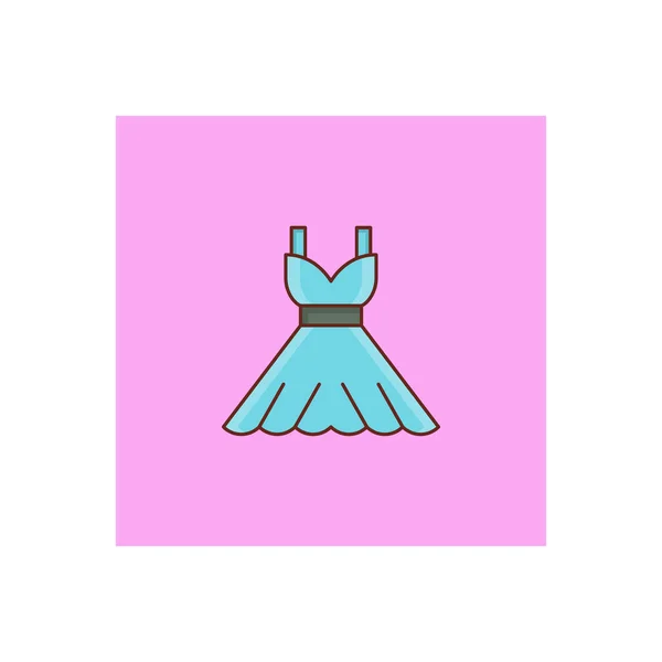 Dress Vector Illustration Transparent Background Premium Quality Symbols Vector Line — Archivo Imágenes Vectoriales