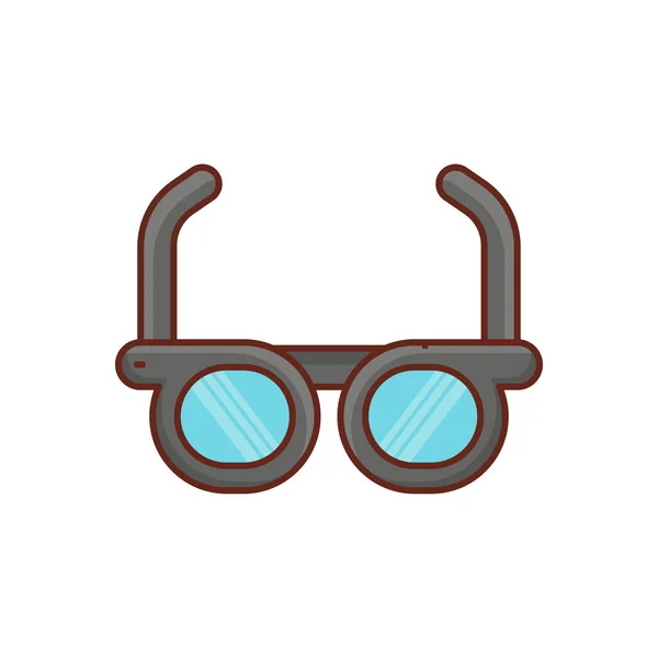Brille Vector Illustration Auf Einem Transparenten Hintergrund Premium Qualität Symbols — Stockvektor