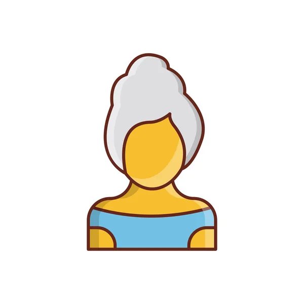 Premium Vector  Female avatar flat icon design vector illustration