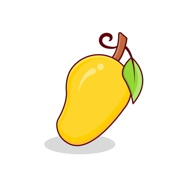 Mango Vector Illustration Auf Einem Transparenten Hintergrund Premium Qualität Symbols — Stockvektor