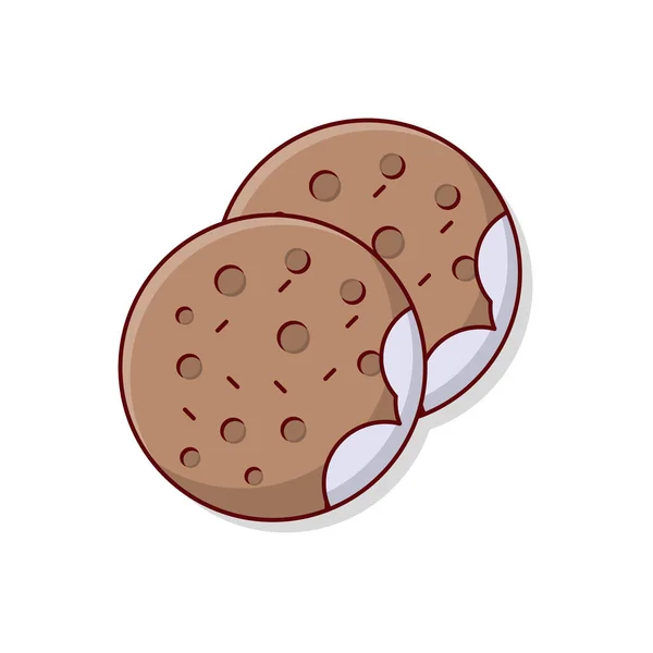 Biscuits Vector Illustration Transparent Background Premium Quality Symbols Vector Line — стоковый вектор