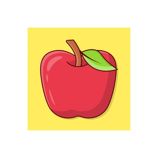 Apple Vector Illustration Transparent Background Premium Quality Symbols Vector Line — Wektor stockowy