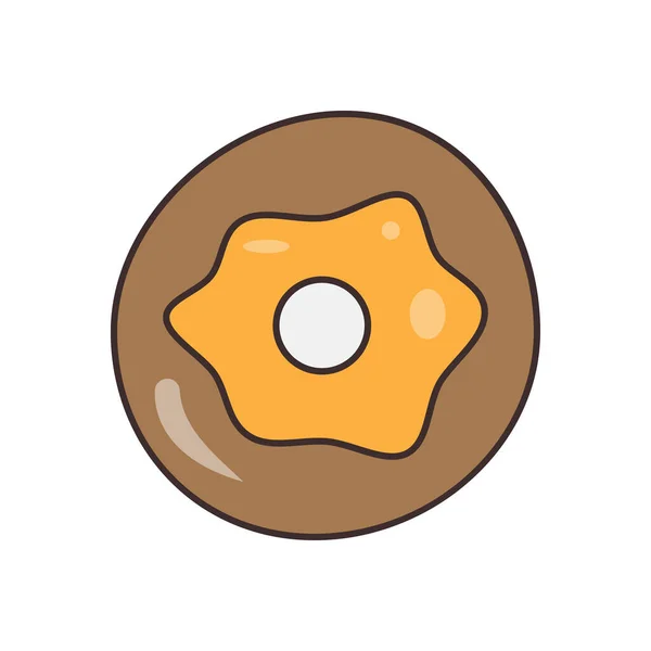 Donut Vector Illustration Transparent Background Premium Quality Symbols Vector Line — 스톡 벡터