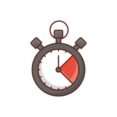 Şeffaf bir arkaplan üzerinde zamanlayıcı vektör çizimi. Konsept ve grafik tasarım için mükemmel kalite semboller.. 