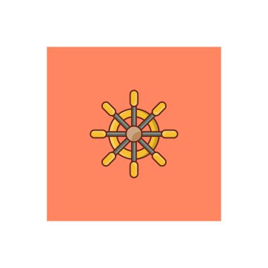 Şeffaf bir arkaplan üzerinde tekerlek vektör çizimi. Konsept ve grafik tasarım için birinci sınıf kalite semboller.. 