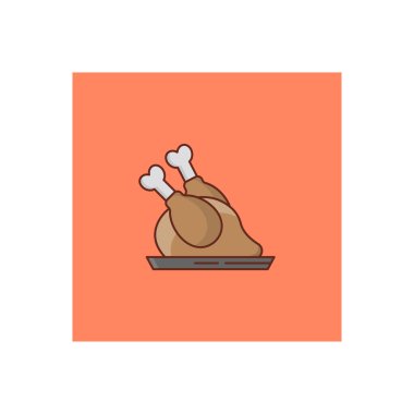 Şeffaf bir arkaplanda bacak parçası vektör çizimi. Konsept ve grafik tasarım için vektör çizgisi düz simgesi. 