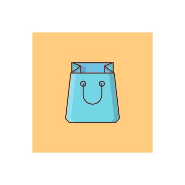 Şeffaf bir arkaplan üzerinde çanta vektör çizimi. Konsept ve grafik tasarım için birinci sınıf kalite semboller.. 