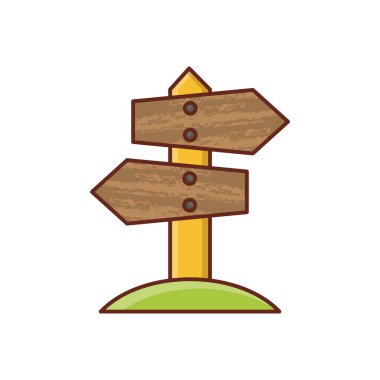 Şeffaf bir arkaplan üzerinde yön çizelgesi çizimi. Konsept ve grafik tasarım için vektör çizgisi düz simgesi. 