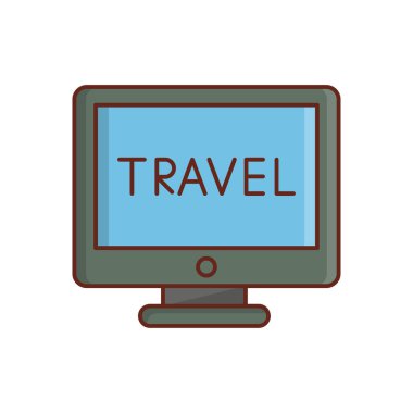 Şeffaf bir arkaplan üzerinde TV vektör illüstrasyonu. Konsept ve grafik tasarım için birinci sınıf kalite semboller..