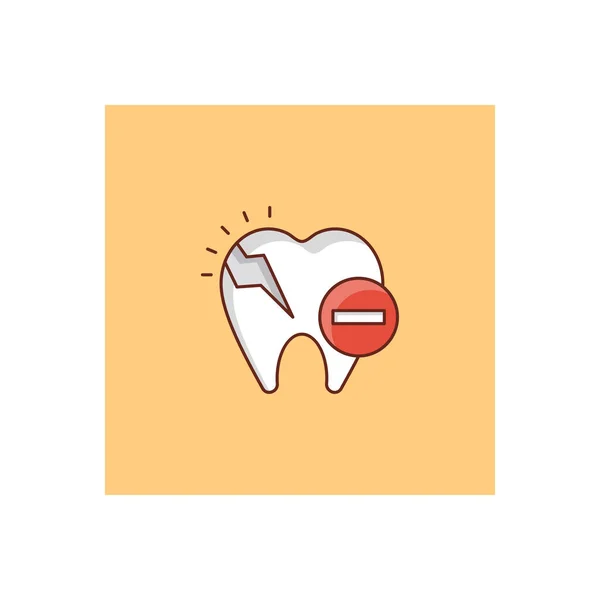 Teeth Broken Vector Illustration Transparent Background Premium Quality Symbols Vector — Stock Vector