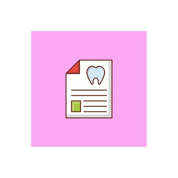 Dentalbericht Vektor Illustration Auf Einem Transparenten Hintergrund Premium Qualität Symbols — Stockvektor