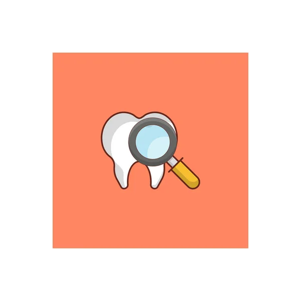 Odontólogo Chequeo Ilustración Vectorial Sobre Fondo Transparente Premium Calidad Simbols — Vector de stock