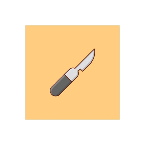 Knife Vector Illustration Transparent Background Premium Quality Symbols Vector Line — Vetor de Stock