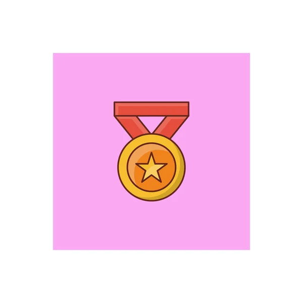 Medal Vector Illustration Transparent Background Premium Quality Symbols Vector Line — 스톡 벡터