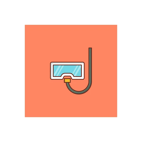 Snorkel Vector Illustration Transparent Background Premium Quality Symbols Vector Line — Stockvector