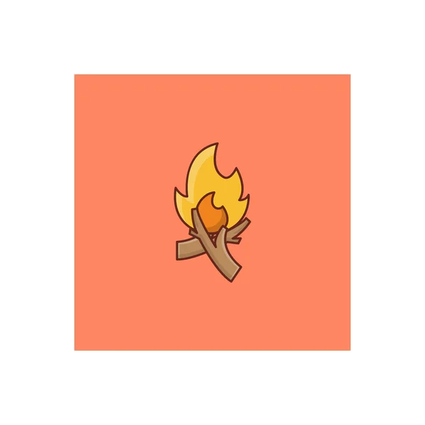 Bonfire Vector Illustration Transparent Background Premium Quality Symbols Vector Line — 스톡 벡터