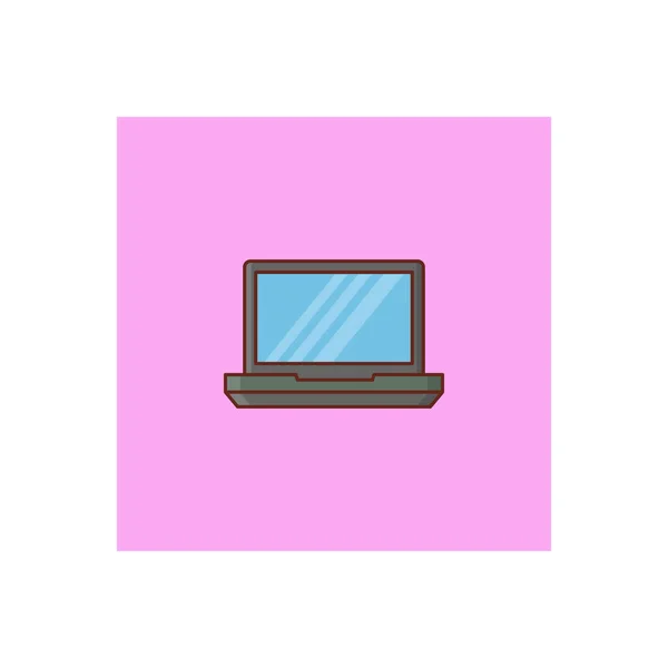 Laptop Vector Illustration Transparent Background Premium Quality Symbols Vector Line — Archivo Imágenes Vectoriales