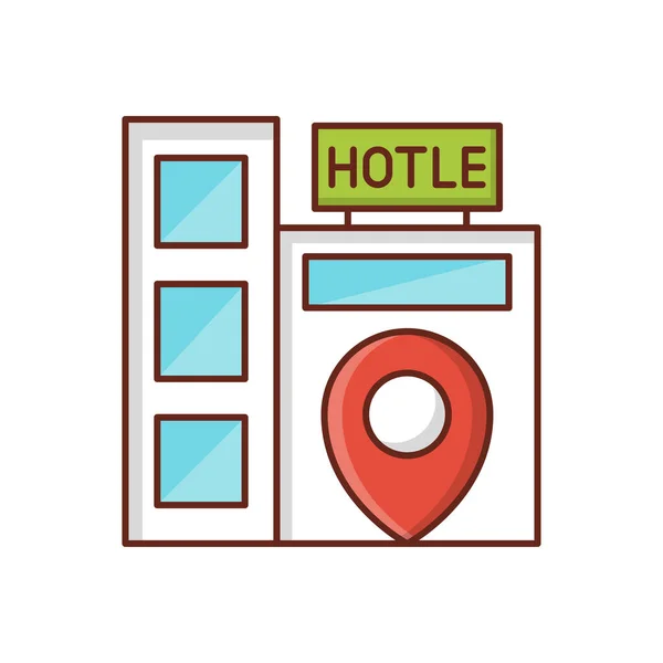 Hotel Vector Illustration Auf Einem Transparenten Hintergrund Premium Qualität Symbols — Stockvektor