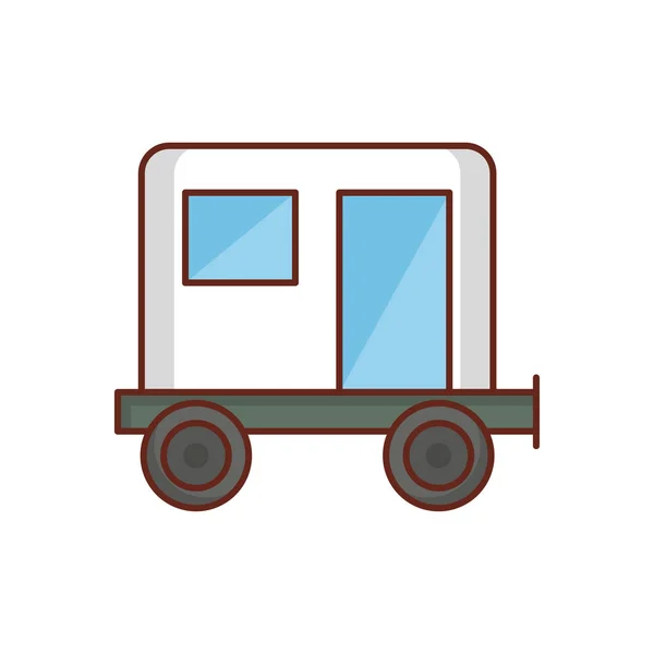 Caravan Vector Illustration Transparent Background Premium Quality Symbols Vector Line — ストックベクタ