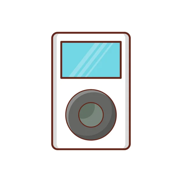 Mp3 Vektor Illustration Transparent Bakgrund Premium Kvalitet Symboler Vektor Linje — Stock vektor