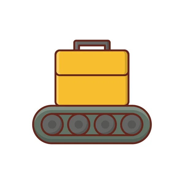 Luggage Vector Illustration Transparent Background Premium Quality Symbols Vector Line — Stockový vektor