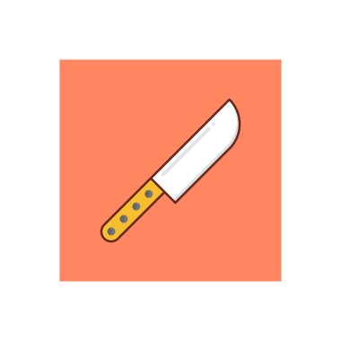 Saydam bir arkaplanda bıçak vektör çizimi. Konsept ve grafik tasarım için birinci sınıf kalite semboller.. 