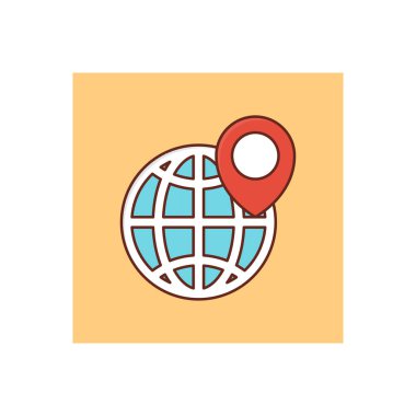 Şeffaf bir arkaplan üzerinde konum vektör çizimi. Konsept ve grafik tasarım için birinci sınıf kalite semboller.. 