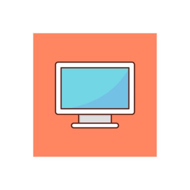 Şeffaf bir arkaplan üzerinde TV vektör illüstrasyonu. Konsept ve grafik tasarım için birinci sınıf kalite semboller.. 