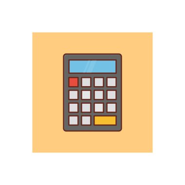 Şeffaf bir arkaplan üzerinde hesap vektörü çizimi. Konsept ve grafik tasarım için vektör çizgisi düz simgesi. 