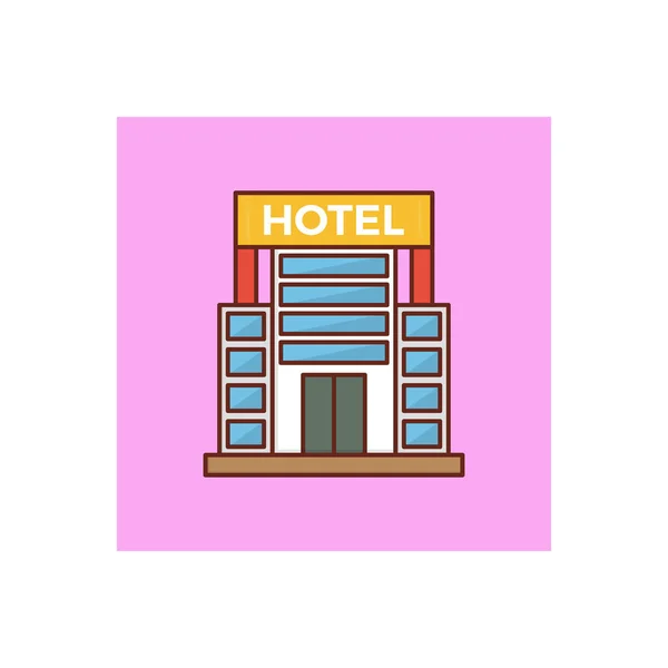 Hotel Vector Illustration Auf Einem Transparenten Hintergrund Premium Qualität Symbols — Stockvektor