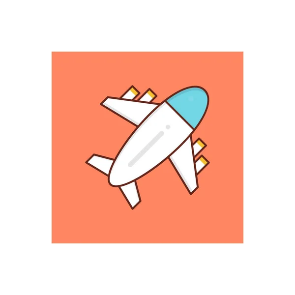 Airplane Vector Illustration Transparent Background Premium Quality Symbols Vector Line — Stockvector