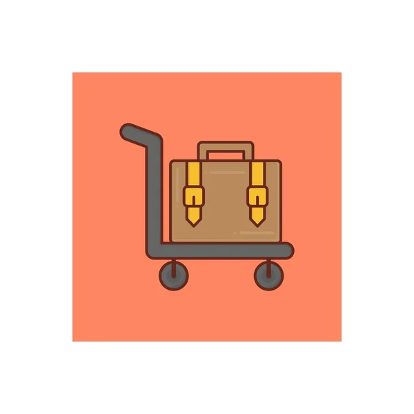 Luggage Vector Illustration Transparent Background Premium Quality Symbols Vector Line — Vetor de Stock